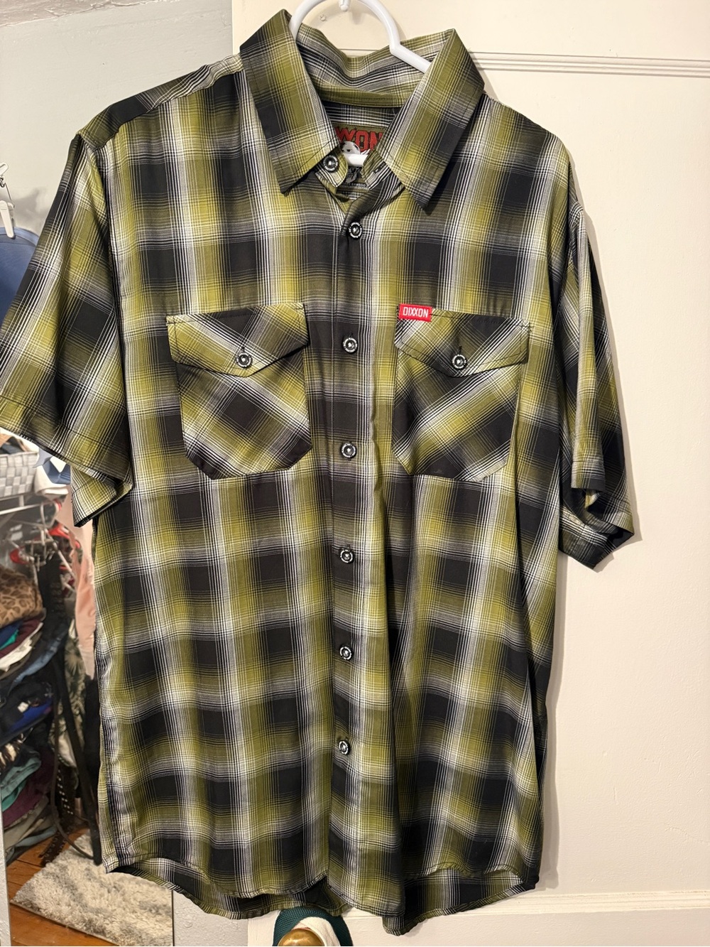 DIXXON Men’s Short Sleeve Bamboo Plaid Shirt “Foxtrot”